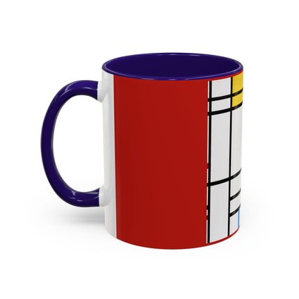 Place de la Concorde by Piet Mondrian Colorful Mugs (11oz, 15oz)