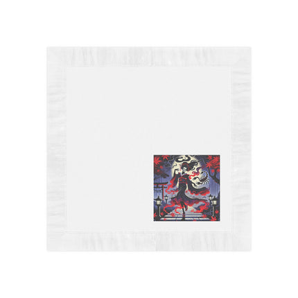 Halloween Sorceress White Coined Napkins