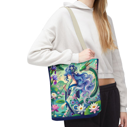 Fairy of the Koi Pond Tote Bag – Mystical Harmony & Pond Enchantment
