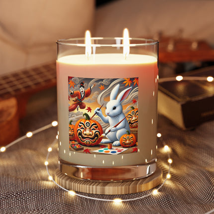 Halloween Rabbit’s Kabuki Jack-o’-Lanterns Scented Candle - Full Glass, 11oz