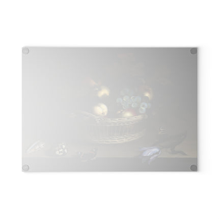 Still Life by Balthasar Van der Ast Glass Cutting Board