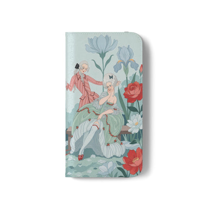 🌹💌 The Secret Rose Garden Courtship Flip Case – Art Deco Floral Romance