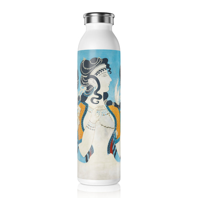 Reproduction of Ladies in Blue by Emile Gilliéron Slim Water Bottle