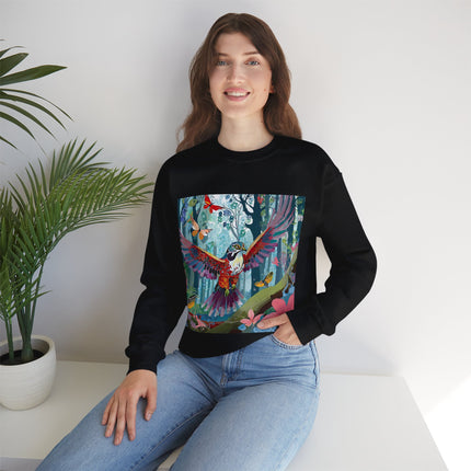 Colorful Raptor Unisex Heavy Blend™ Crewneck Sweatshirt