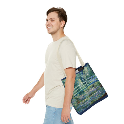 Water Lilies and Japanese Bridge by Claude Monet Tote Bag (AOP)