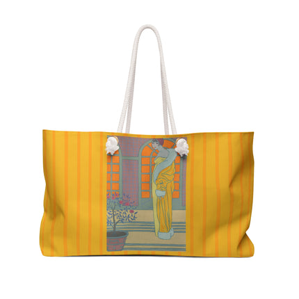 Sur Les Marches Du Jardin by Georges LePape Weekender Bag