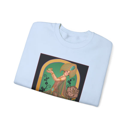 October & Opal, Tourmaline (from the Gem Series) by Sofia Chiostri Heavy Blend™ Crewneck Sweatshirt