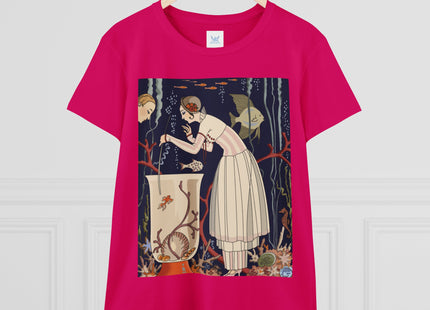 L'Etourdissant Petit Poisson (The Dazzling Little Fish) by George Barbier Women's Midweight Cotton Tee