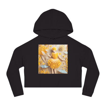 Dandelion Fairy Women’s Cropped Hooded Sweatshirt
