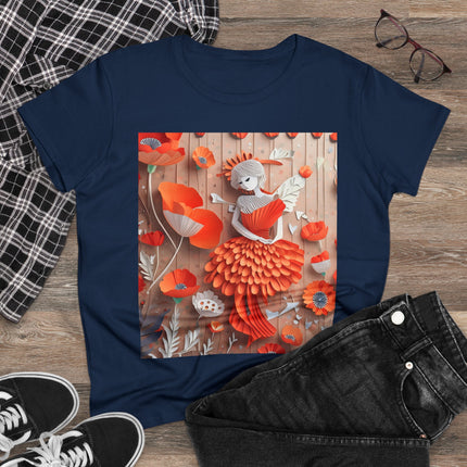 Poppy Fairy Women's Midweight Cotton Tee