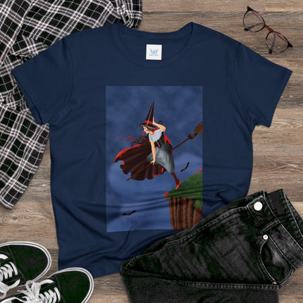 The Enchanted Witch Women's Midweight Cotton Tee