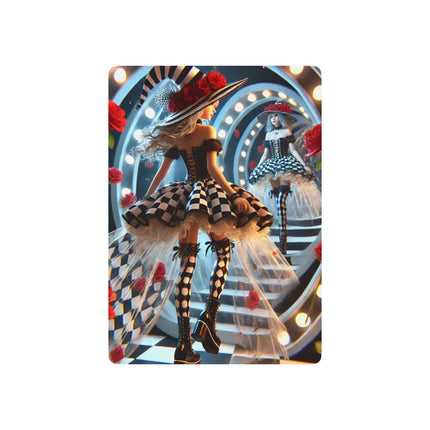 Halloween Witch Through the Mirror Playing Cards