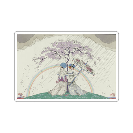 L’Arc-en-Ciel by George Barbier Kiss-Cut Stickers (4 Sizes)