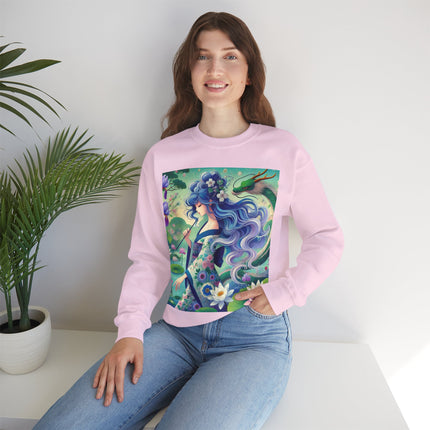 Fairy of the Koi Pond Heavy Blend™ Crewneck Sweatshirt