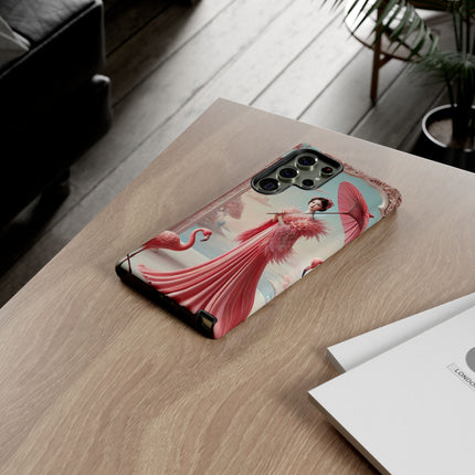 Petals, Porcelain, and Flamingos Phone Cases