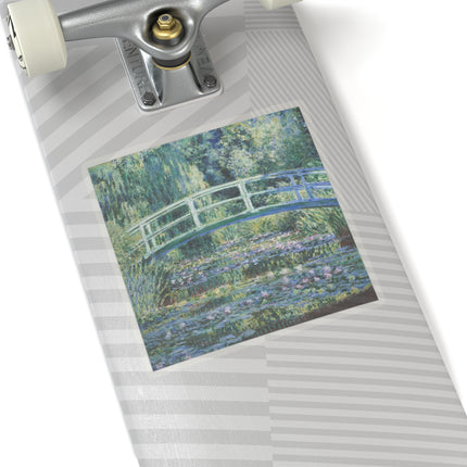 Water Lilies and Japanese Bridge by Claude Monet Kiss-Cut Stickers (4 Sizes)