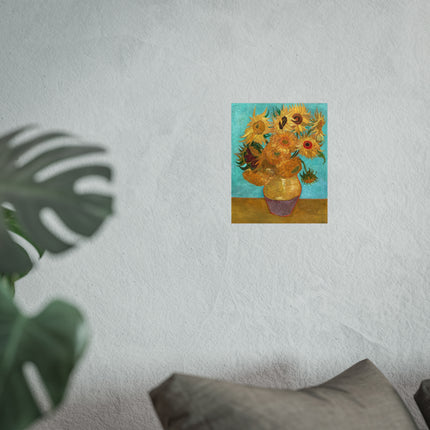 Vase with Twelve Sunflowers by Vincent Van Gogh Fine Art Posters