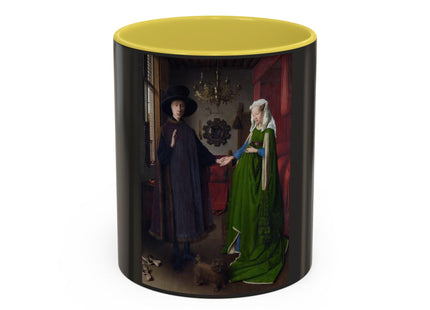 Arnolfini Portrait by Jan Van Eyck Colorful Mugs (11oz, 15oz)