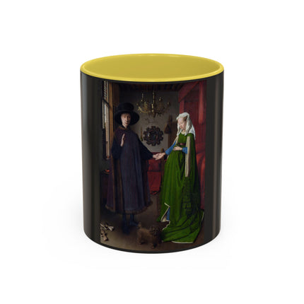Arnolfini Portrait by Jan Van Eyck Colorful Mugs (11oz, 15oz)