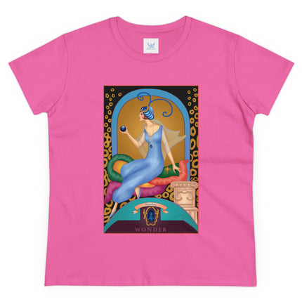 September & Sapphire (from the Gem Series) by Sofia Chiostri Women's Midweight Cotton Tee