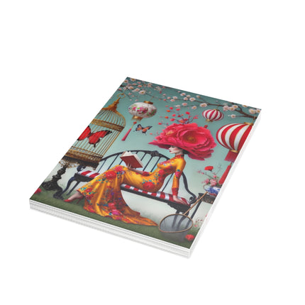 Reading In A Painted Garden Postcard Bundles (envelopes included) - Bundles of 10, 30, 50 Pieces
