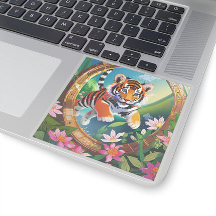 Majestic Tiger Cub Kiss-Cut Stickers (4 Sizes)