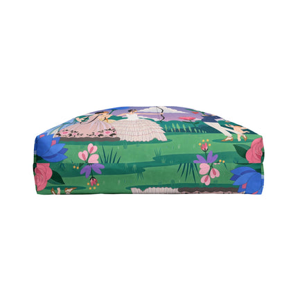 🌸🏹 The Garden Of Cupid’s Arrow Weekender Tote Bag – Art Deco Floral Romance