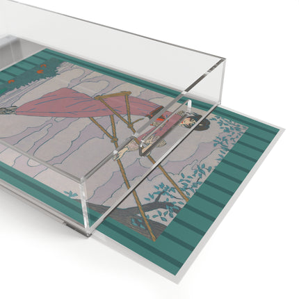 La balançoire by Georges Lepape Acrylic Serving Tray