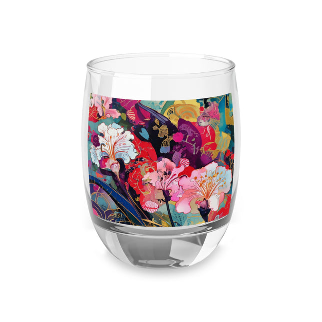 Ethereal Irises Whiskey Glass