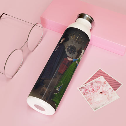 Arnolfini Portrait by Jan Van Eyck Slim Water Bottle