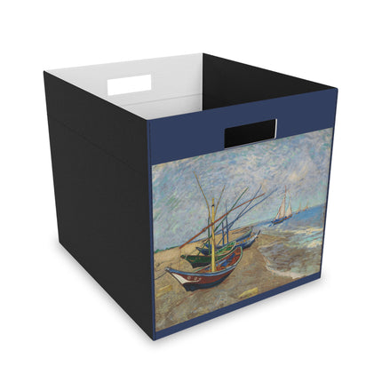 Fishing Boats by Vincent Van Gogh Felt Storage Box