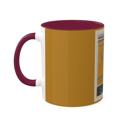 Pompeii Walls Pl.20 by Victor Steeger Colorful Mugs, 11oz