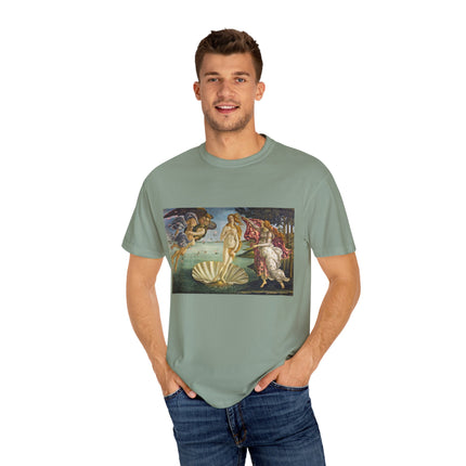 Birth of Venus by Sandro Botticelli Unisex Garment-Dyed T-shirt