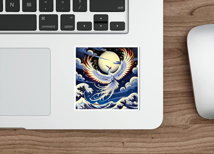 Majestic White Crane Die-Cut Magnets (5 Sizes)