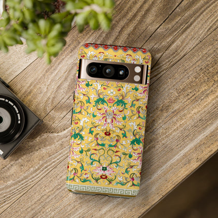 Yellow Botanical Pattern by Owen Jones Phone Cases