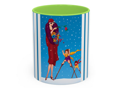 Snowfall & Couture Colorful Mugs (11oz, 15oz)