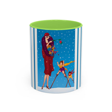 Snowfall & Couture Colorful Mugs (11oz, 15oz)