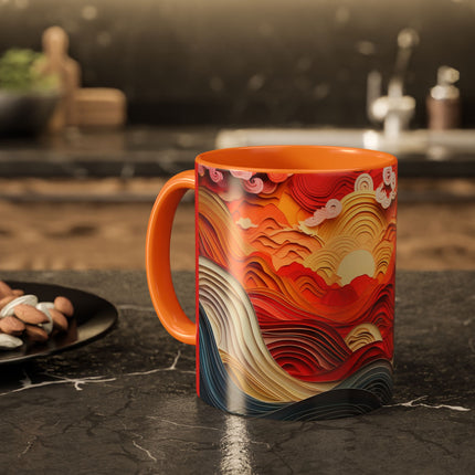 Vibrant Sunrise Sky Colorful Mugs (11oz, 15oz)