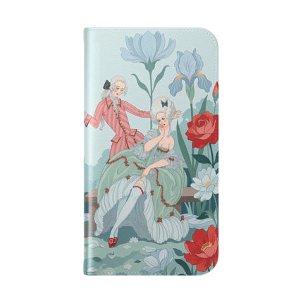 🌹💌 The Secret Rose Garden Courtship Flip Case – Art Deco Floral Romance