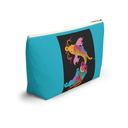 Golden Koi Cosmetic Bag – Lucky Swim & Vibrant Fortune