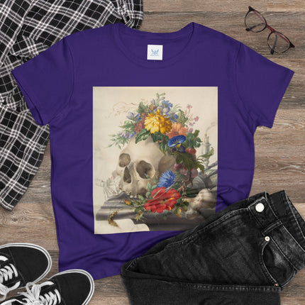 Vanitas Still Life by Herman Henstenburgh Women's Midweight Cotton Tee