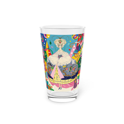 🎀✨ The Christmas Court Of Joy Pint Glass – Art Deco Holiday Fantasy