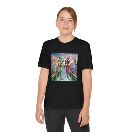 Cyber Punk Robot Models Youth Competitor Tee