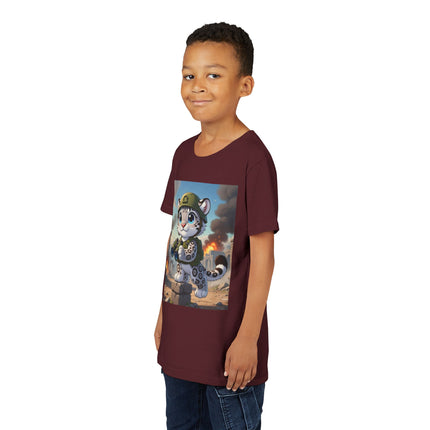 Snow Leopard Lookout Youth Short Sleeve Tee