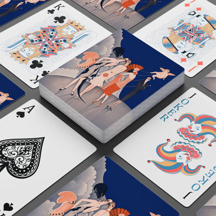 🎭💘 The Ladies Of Cupid's Fashion Parade Playing Cards – Art Deco Fashion Fantasy