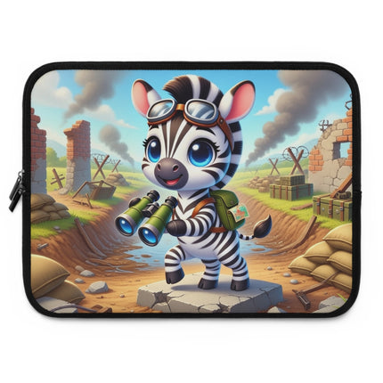 The Zebra Lookout Laptop Sleeve – Adventure, Curiosity & Explorer Spirit