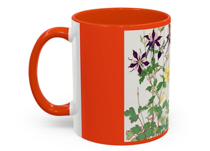Aquilegia Flowers by Tanigami Kônan Colorful Mugs (11oz, 15oz)