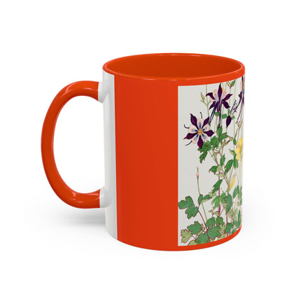 Aquilegia Flowers by Tanigami Kônan Colorful Mugs (11oz, 15oz)