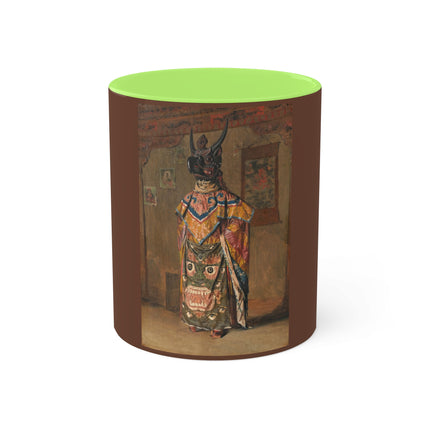 A Buddhist Lama at a Feast at Pemionchi Monastery by Vasily Vereshchagin Colorful Mugs, 11oz