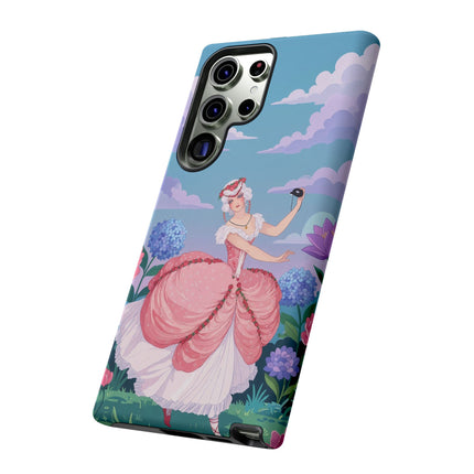 🎭🌸 The Lady Of The Secret Masquerade Phone Case – Art Deco Garden Fantasy